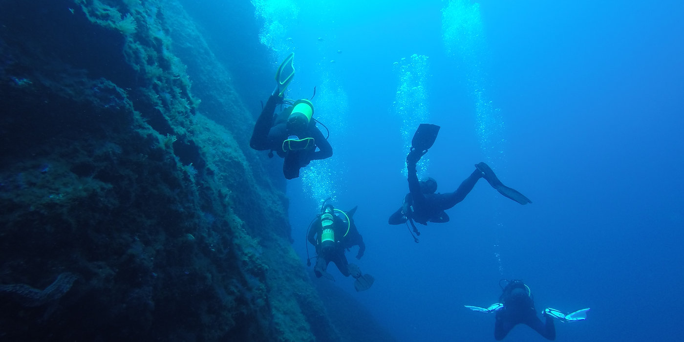 Divers exploring Cape Verde waters