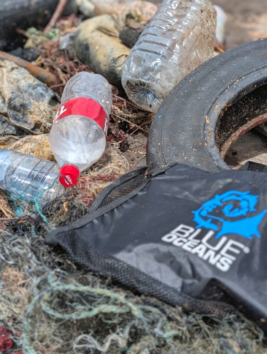 Marine debris collected during the cleanup